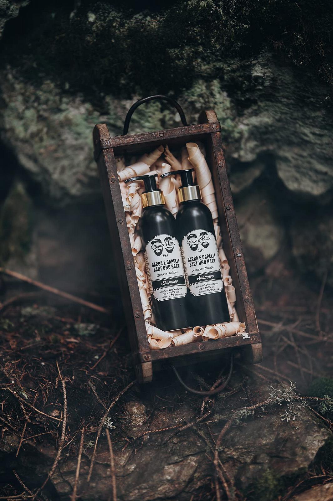 Шампунь Steve & Phill Hair and Beard 200 мл Лимон, фото №2