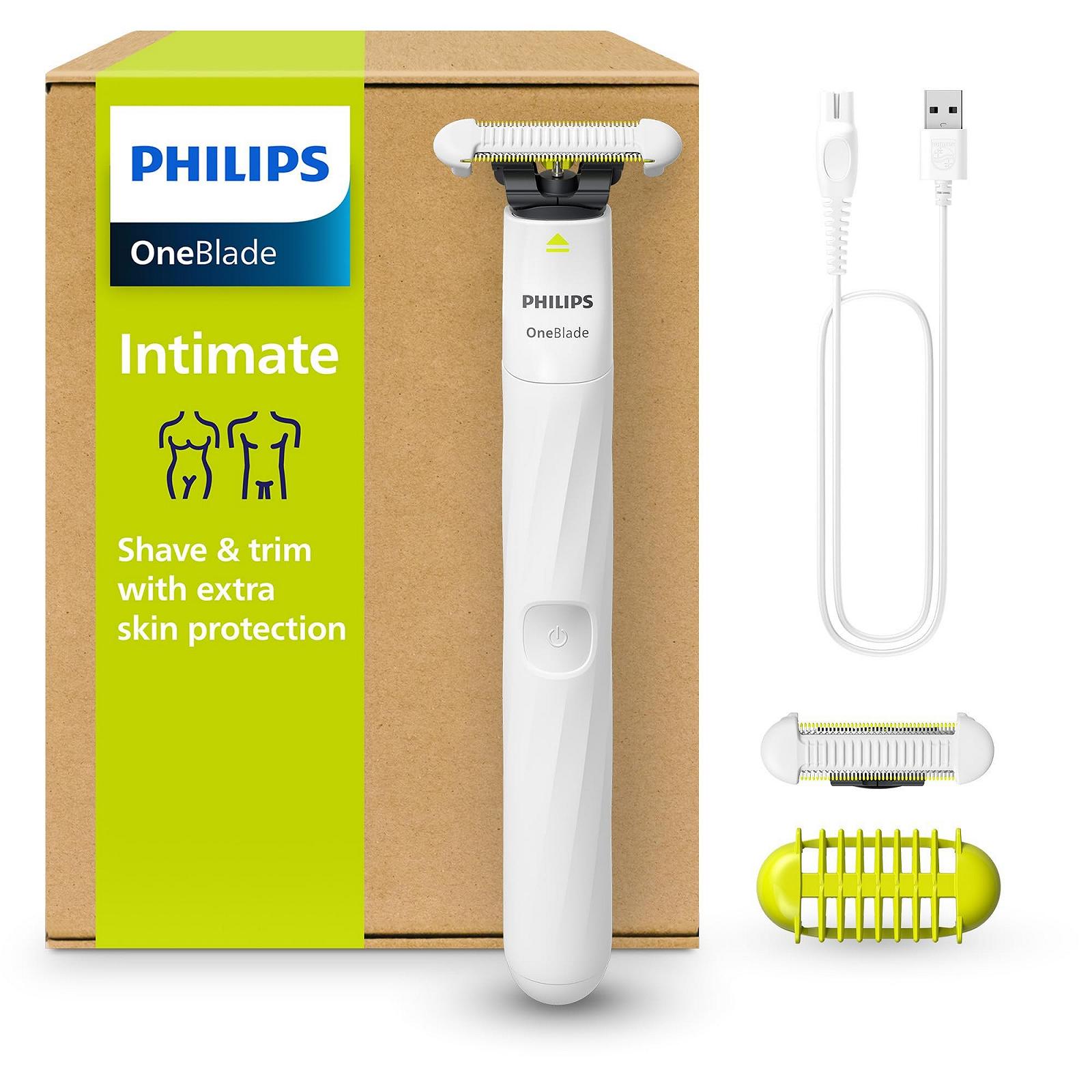 Электробритва и триммер Philips OneBlade Intimate QP1924/30 White, фото №1 Электробритва и триммер Philips OneBlade Intimate QP1924/30 White, фото №1