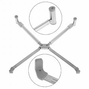 Охолоджуюча підставка для ноутбука X Ergonomic Folding Portable Aluminum для 12-17 дюймів synthetic.ua - Фото 1