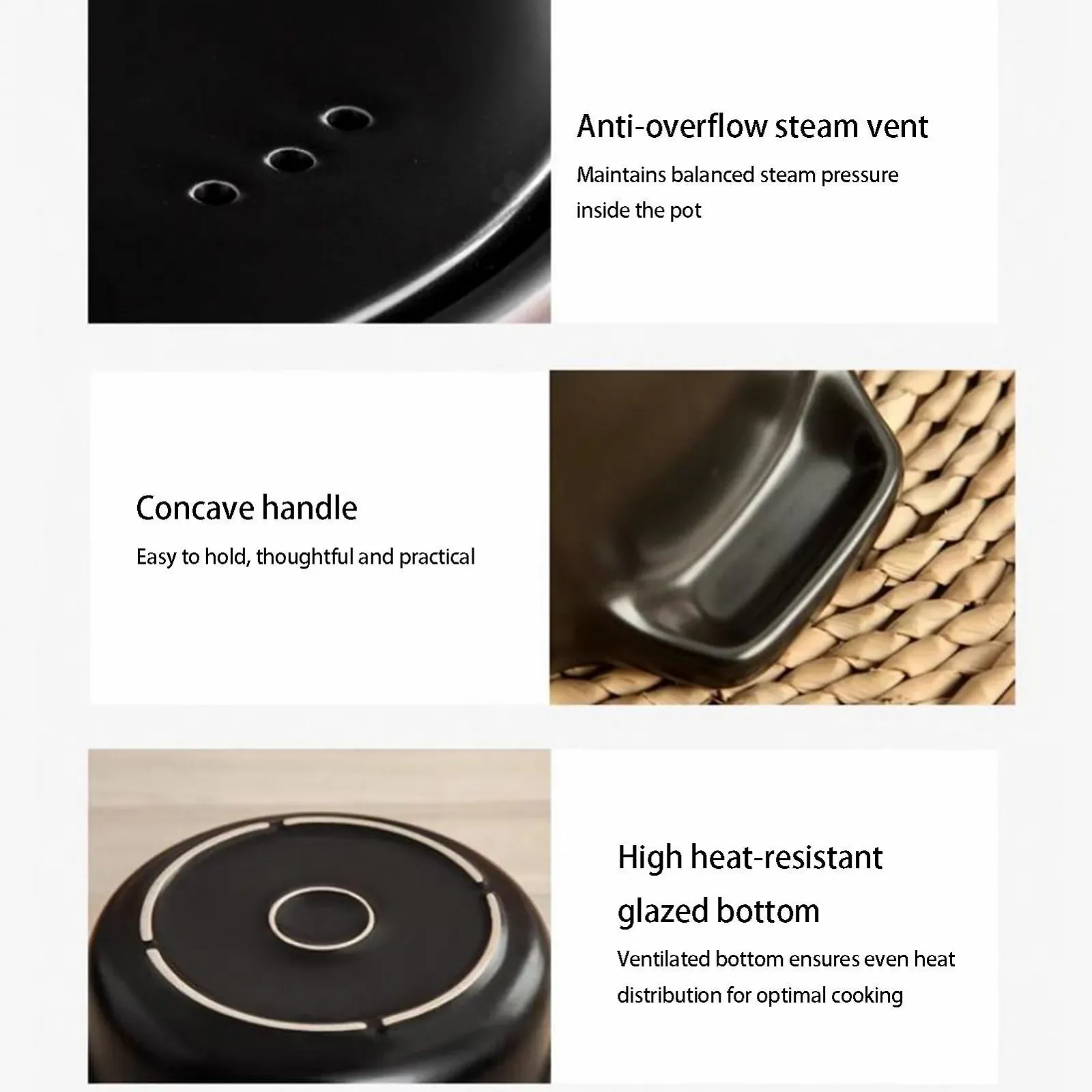 Каструля для запікання керамічна багатофункціональна для духовки, фото №6