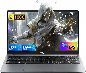 Ноутбук 15.6" AOC AX15 Intel N97 RAM 16GB SSD 512GB Windows 11 Алюминиевый корпус - Фото 1