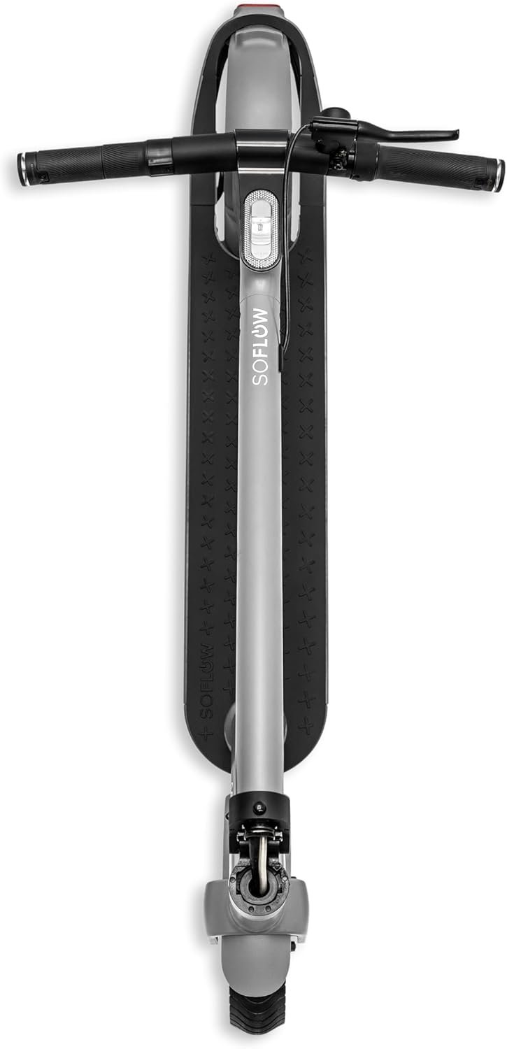 Электросамокат SOFLOW SO ONE+ / до 40 км запас хода / 500 Вт / 9" колеса / 120 кг нагрузка / 22 км/ч / Серебристый, фото №6 Электросамокат SOFLOW SO ONE+ / до 40 км запас хода / 500 Вт / 9" колеса / 120 кг нагрузка / 22 км/ч / Серебристый, фото №6