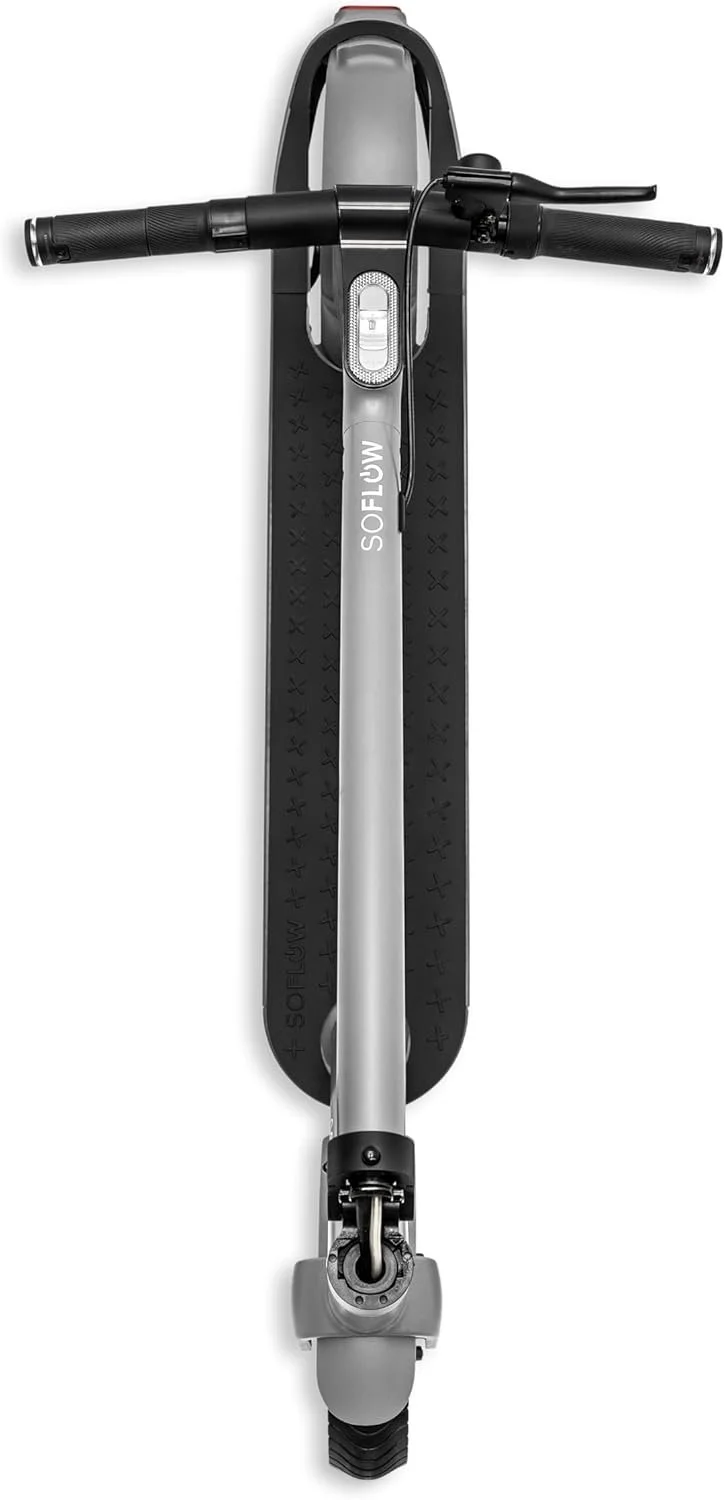 Електросамокат SOFLOW SO ONE+ / 40 км запас ходу / 500 Вт / 9" колеса / 120 кг навантаження / 22 км/г /  Сріблясто-сірий, фото №6