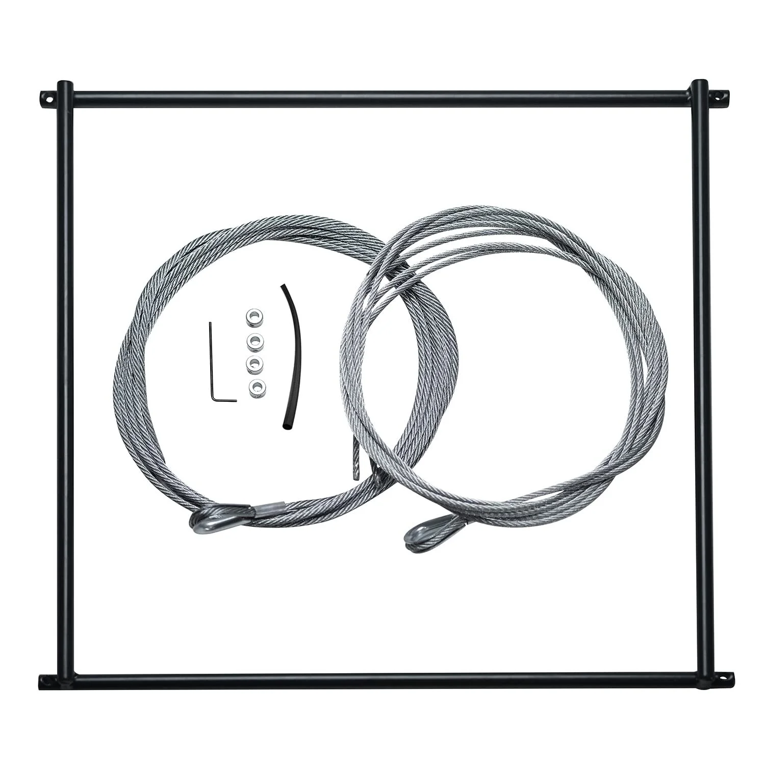 Набір підвісних полиць для рослин bellissa Filo Рама 29,8 x 31,8 см 2 сталеві троси 4 кільця, фото №3