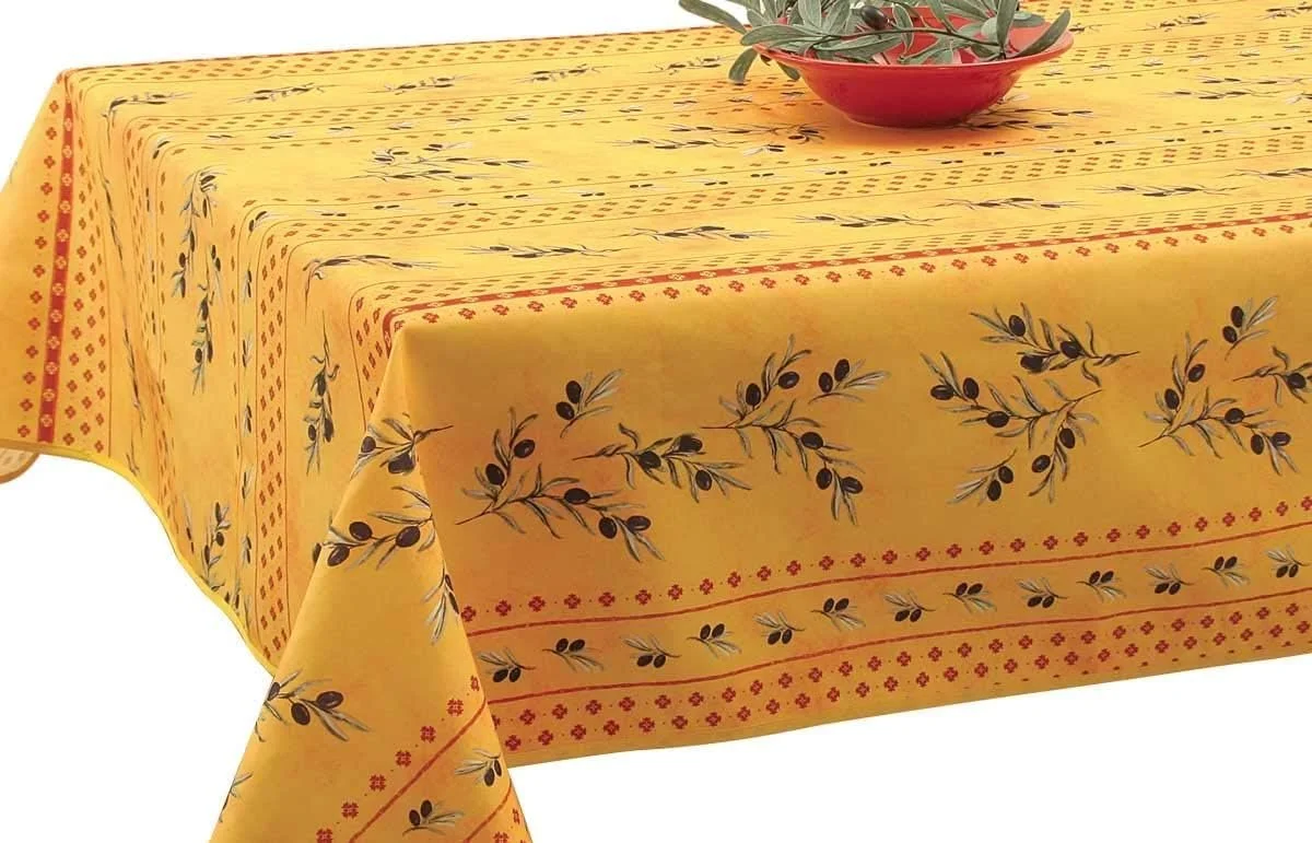 Скатертина Provençale Прямокутна Плям стійка Olive Green 150 x 240 см, фото №1