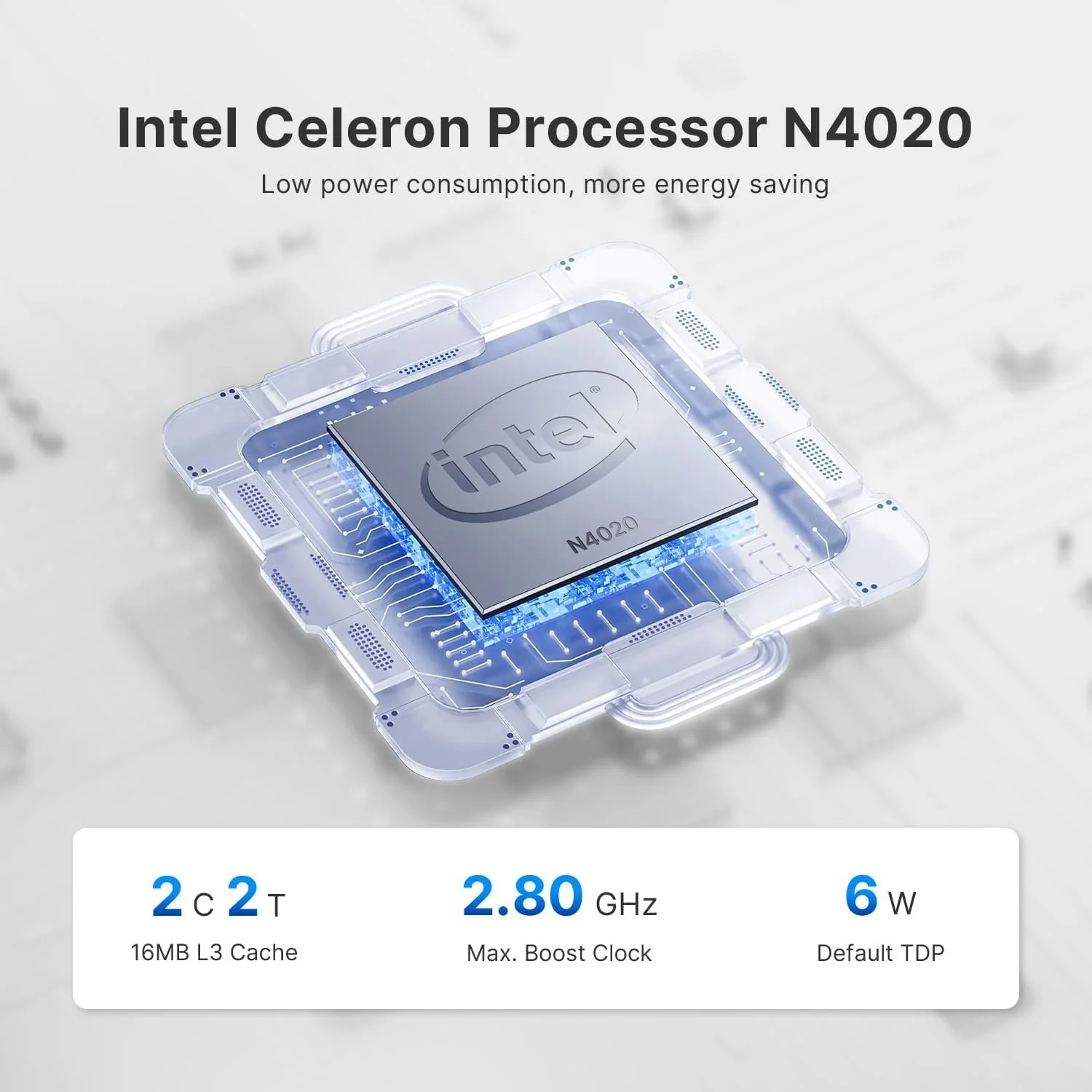 Міні ПК BOSGAME AG40 / Intel Celeron N4020 / RAM 4GB / eMMC 64GB / 1 x HDMI / LAN / Wi-Fi 5 / Bluetooth 5.1 / Windows 11 / Синій, фото №3 Міні ПК BOSGAME AG40 / Intel Celeron N4020 / RAM 4GB / eMMC 64GB / 1 x HDMI / LAN / Wi-Fi 5 / Bluetooth 5.1 / Windows 11 / Синій, фото №3