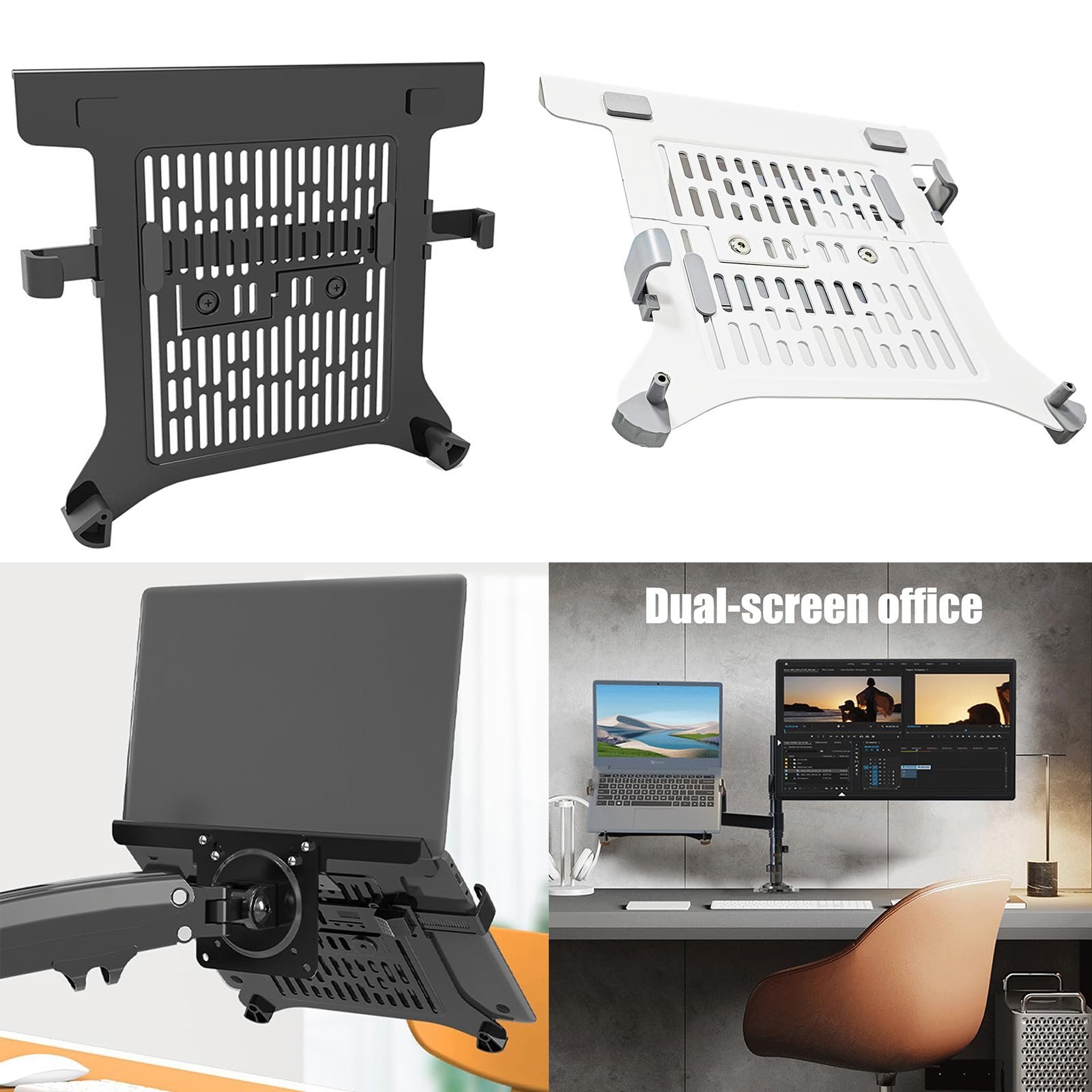 Регульована підставка для ноутбука, тримач для 10-17 дюймових ноутбуків, вентильований лоток, фото №2