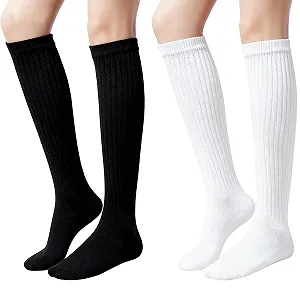 4 пари гетрів Knit Cotton Slouch шкарпетки бавовняні в'язані гольфи - Фото 1