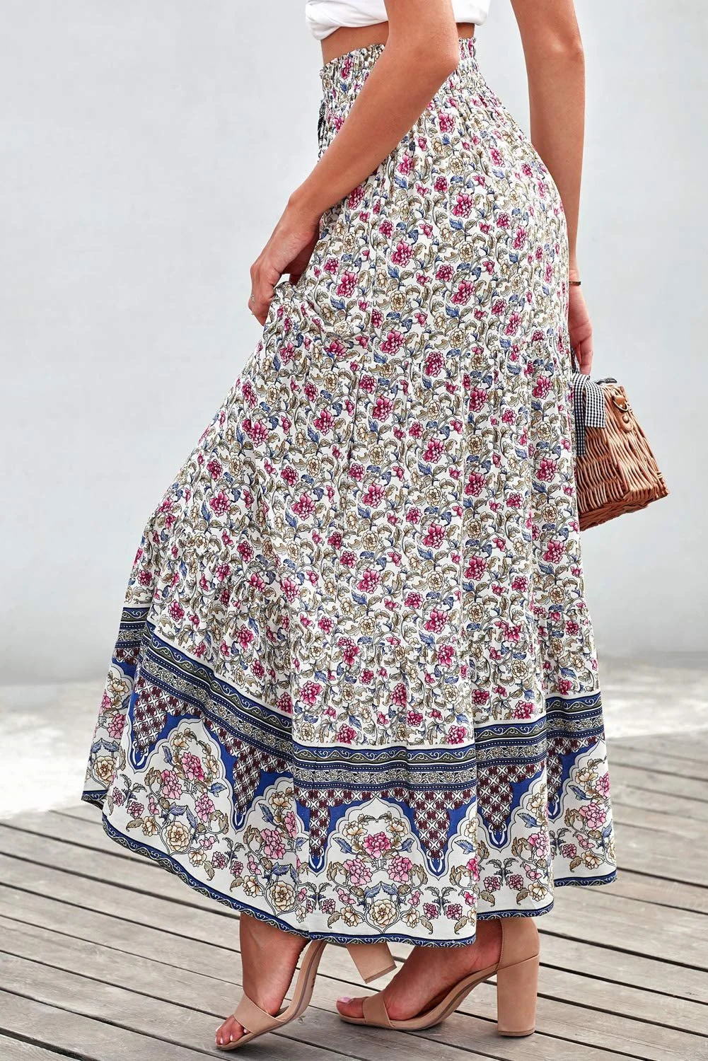 Спідниця максі NBBNYJ Жіноча літня на запах, довга, фото №3