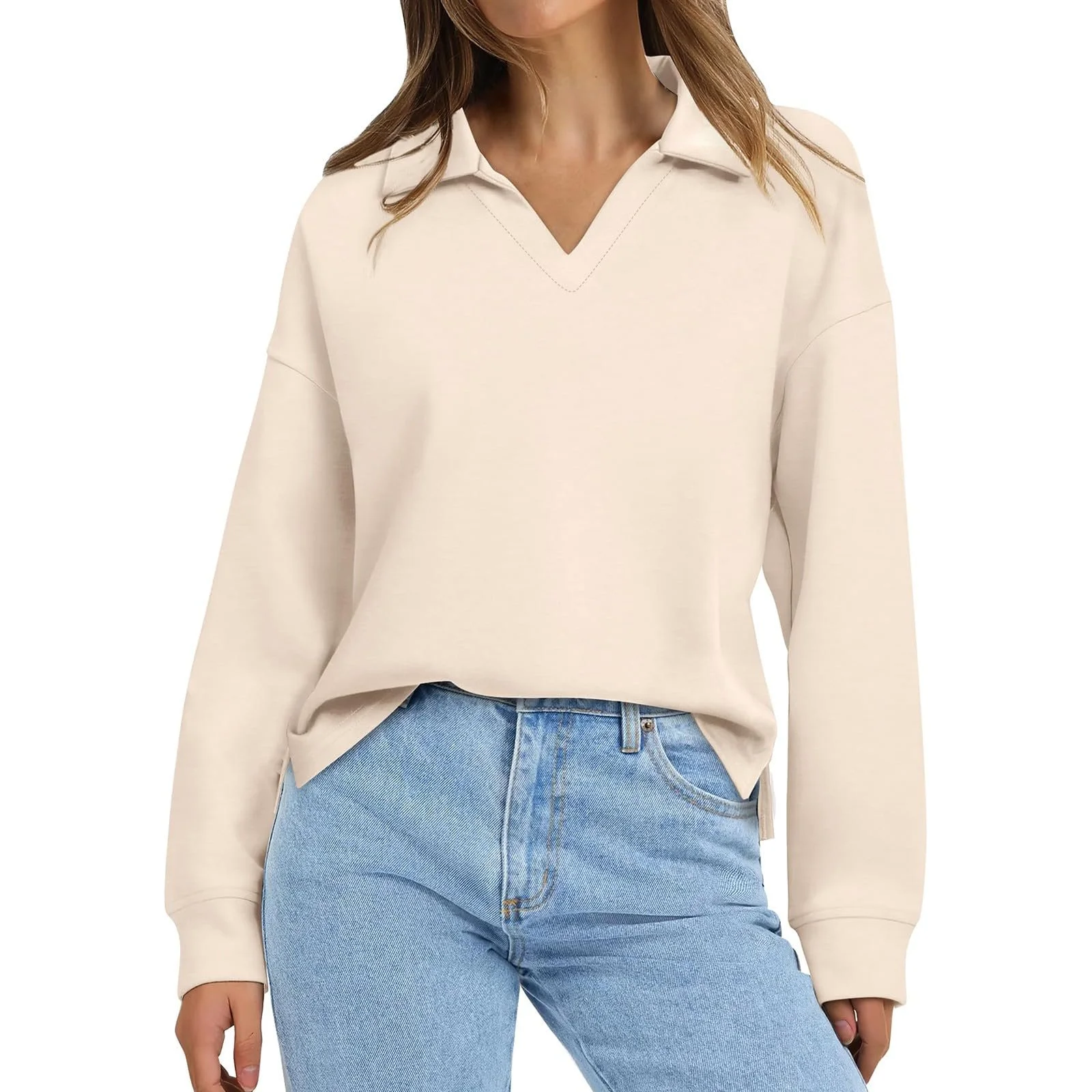 Светр Жіночий Святковий V-подібний виріз Бавовняна суміш, фото №1