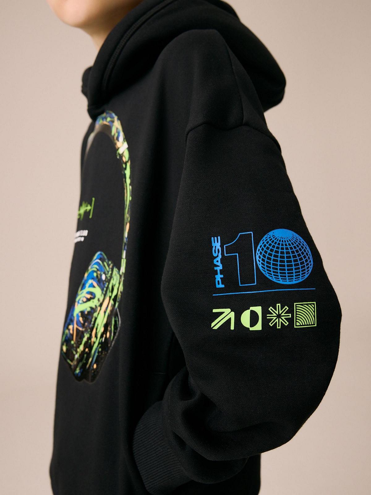 Толстовка з капюшоном Next для старших хлопчиків з графічним принтом, фото №7