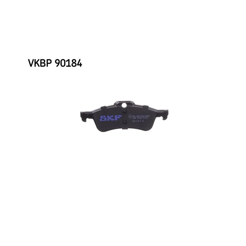 Комплект гальмівних колодок, дискове гальмо SKF VKBP 90184 для MINI, задня вісь, фото №1