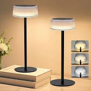 Настільна лампа Lacasa LED Акумуляторна Сонячна 2 шт. IP67 3000K-6000K - Фото 1