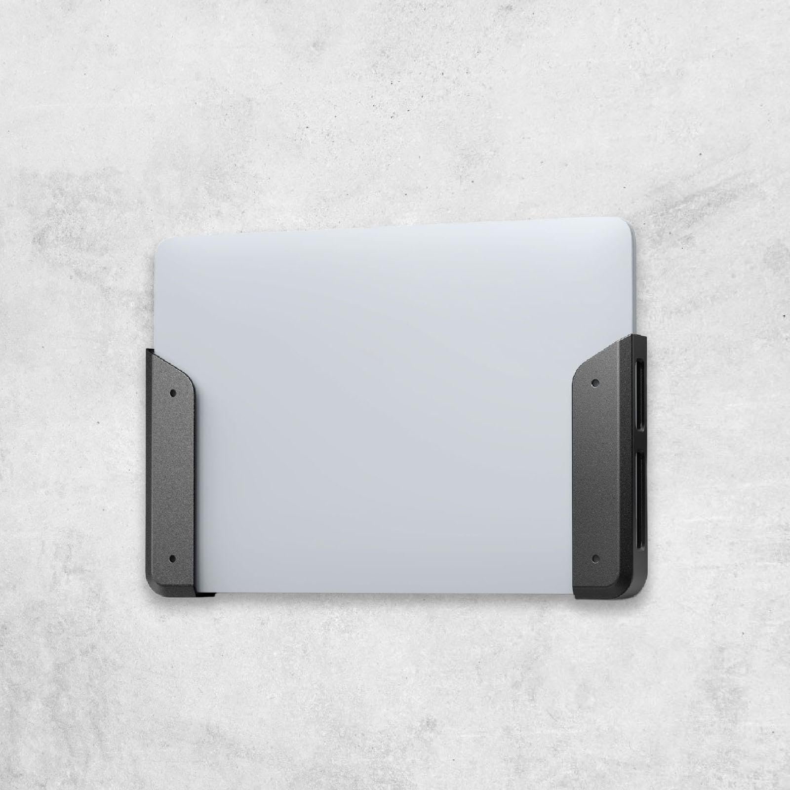 Подставка для ноутбука Настенная и для установки под стол Прочная Простая в установке Защита от царапин Улучшенная стабильность Металлическая скоба, фото №4