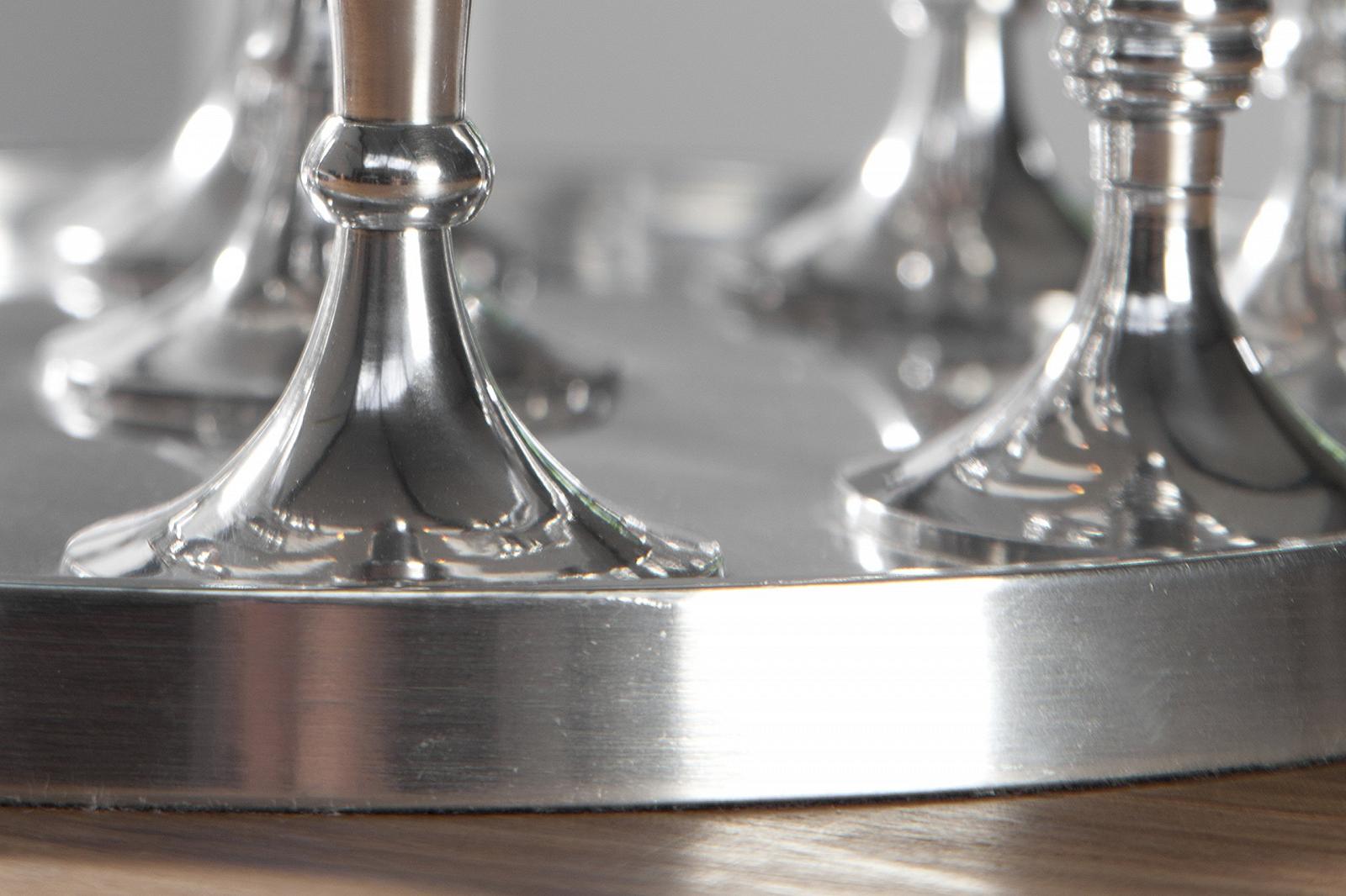 Свічник DuNord Candlestand Base На 9 Свічок Полірований алюміній, фото №4