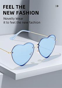 Сонцезахисні окуляри Серце PARTY GO Fashion Rimless UV400 synthetic.ua - Фото 1