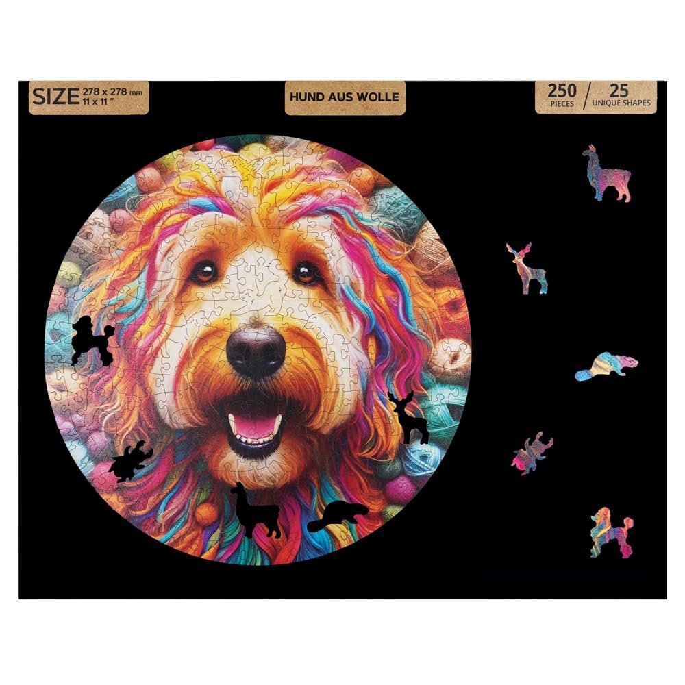 Деревянный пазл HCM Kinzel Animals Dog Made of Wool 250 элементов, фото №5 Деревянный пазл HCM Kinzel Animals Dog Made of Wool 250 элементов, фото №5