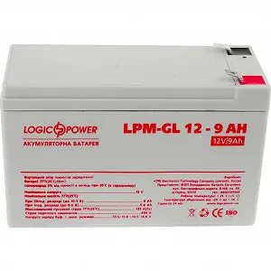 Батарея к ИБП LogicPower LPM-GL 12В 9Ач (6563) - Фото 1