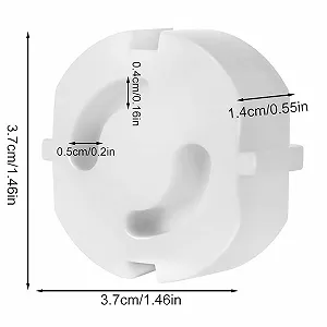 Заглушки для розеток Pack of 30 Twist Mechanism Белый пластик Белые synthetic.ua - Фото 1