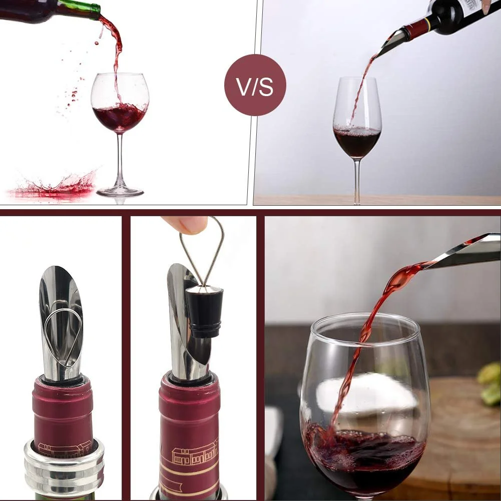 Штопор SumDirect, с ручкой из цинкового сплава, из древесины темно-вишневого цвета, фото №4