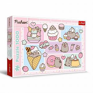 Пазл Trefl Pusheen Sweet Pusheen 1000 елементів 683 x 480 мм - Фото 1