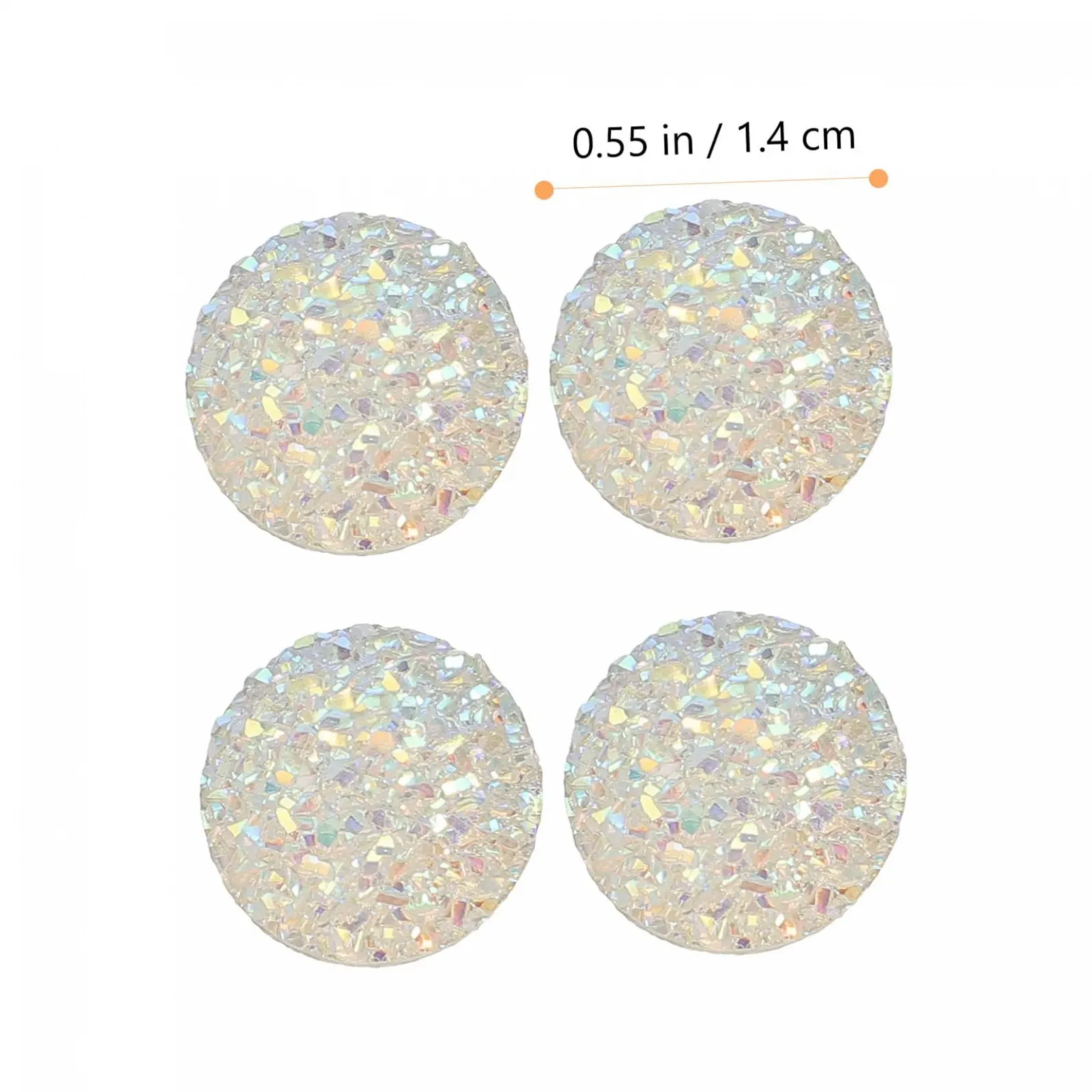 Стразы Gypsophila FRCOLOR 300 штук, плоские, для украшений, кабошоны из кристаллической смолы, фото №2