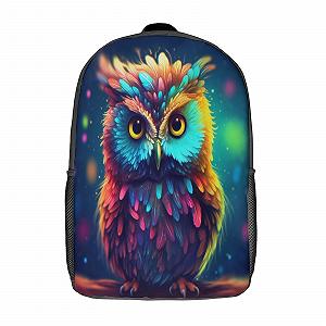 Ранец NACHOMACHO Owl Anime для школы для мальчиков и девочек-подростков, водонепроницаемый, для женщин и мужчин, для ноутбука, 17 дюймов, Стиль. - Фото 1