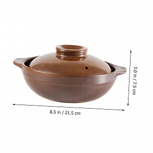 Керамическая кастрюля Toyvian С крышкой Средняя Антипригарная synthetic.ua - Фото 1