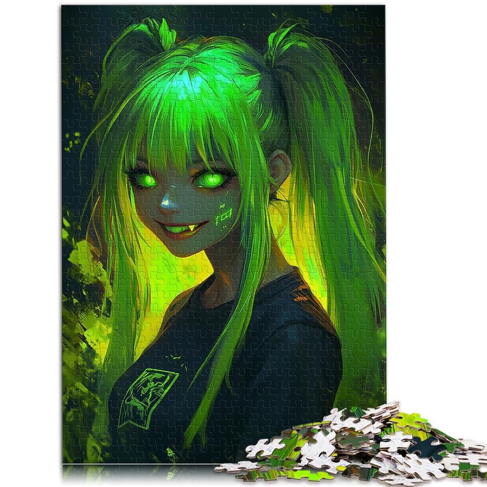 Пазл Neon Gothic Girl 1000 елементів 52 x 38 см, фото №2 Пазл Neon Gothic Girl 1000 елементів 52 x 38 см, фото №2