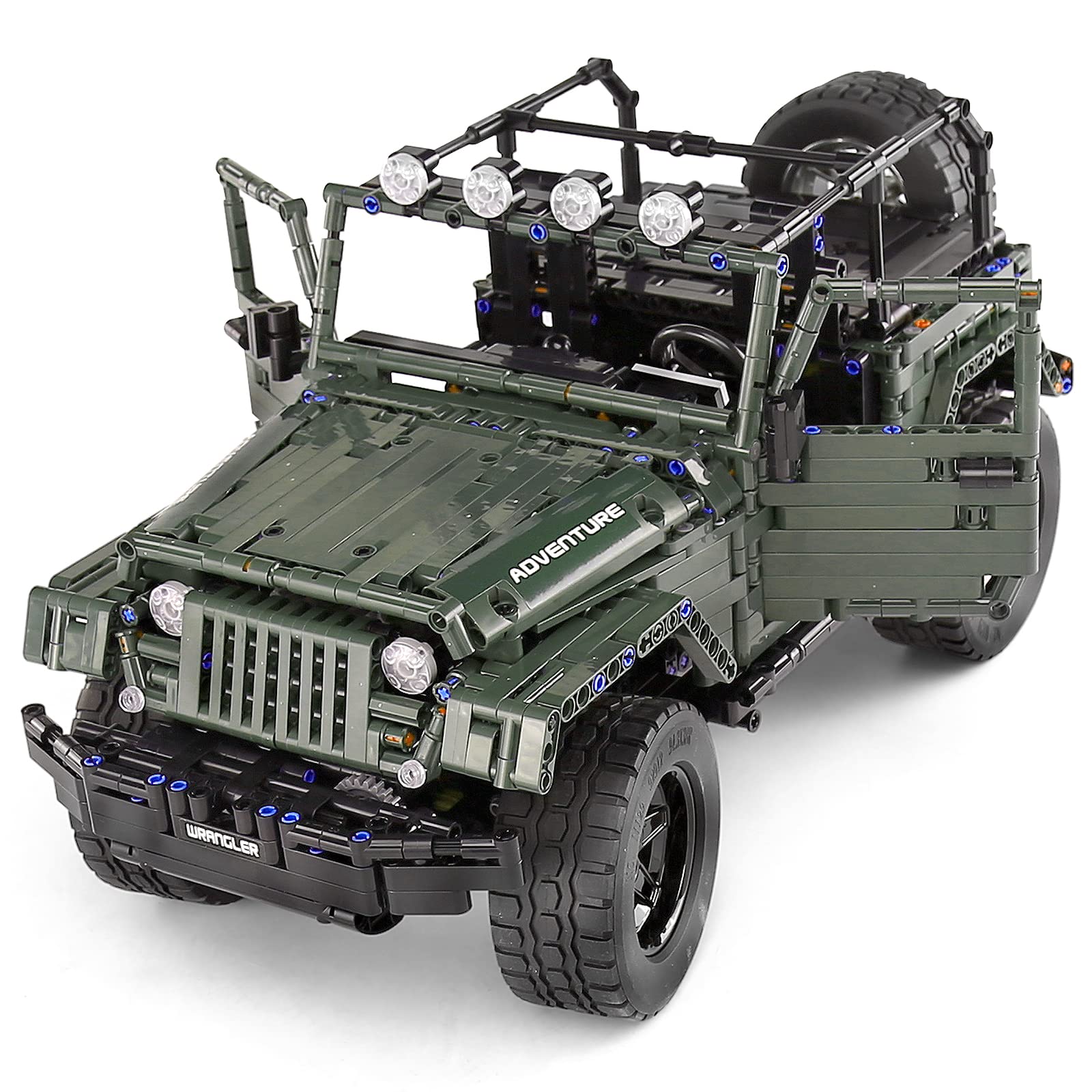 Набор Mould King Technik 13124 Внедорожник 1:8 Зеленый, фото №4