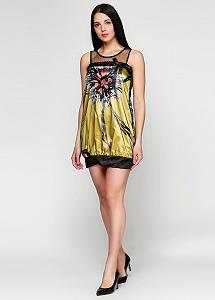 Платье MTP one size Черный (CH-ПЛ12_Black-Yellow) - Фото 1