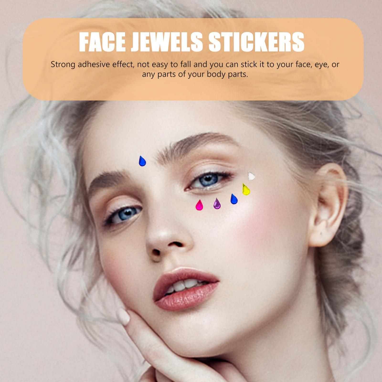 Стразы для макияжа глаз FRCOLOR, 15 листов, наклейки со стразами, кристаллы для детей, драгоценные камни для лица, бриллианты для ногтей, ювелирные изделия, фото №6