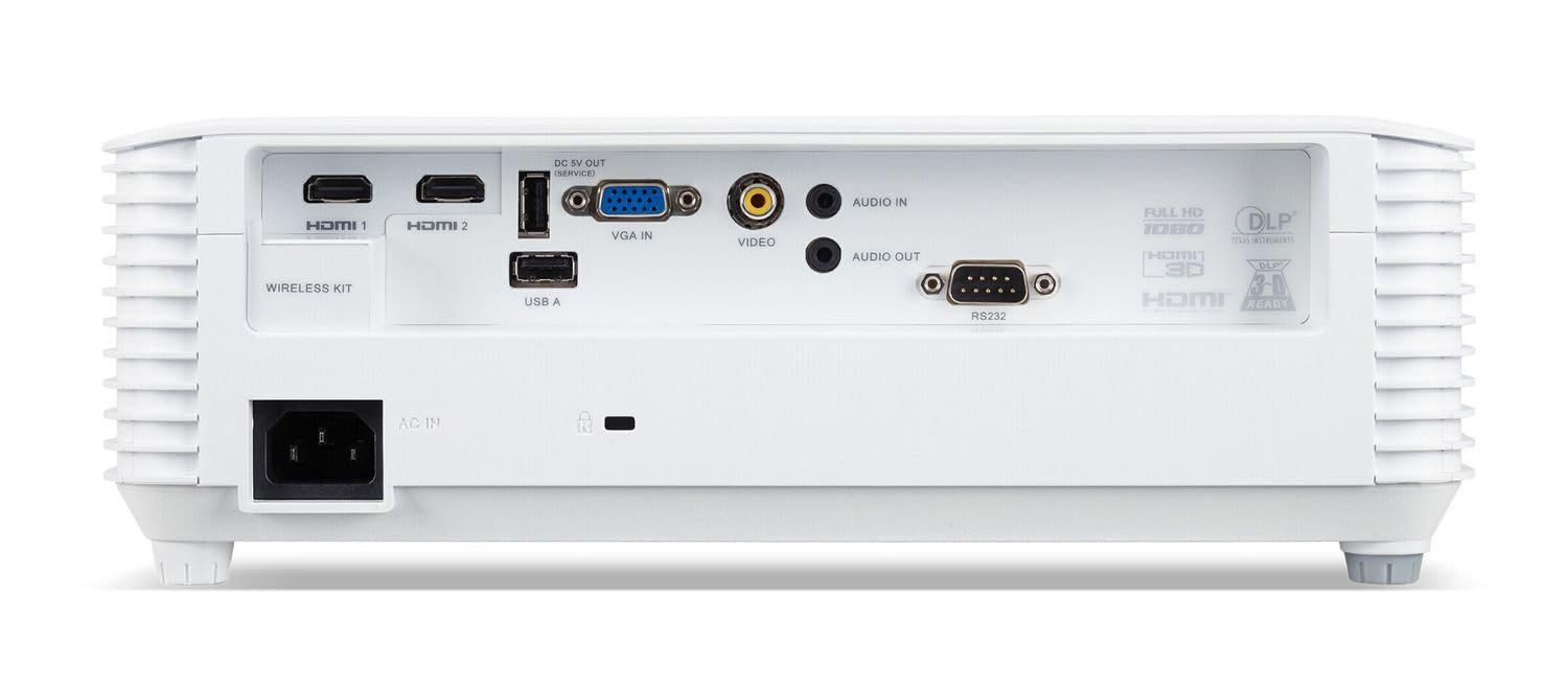 DLP Проектор Acer M511 Full HD (1920 x 1080 Пікселів) 4300 ANSI Люмен 10,000:1 Контраст 3D Keystone 1x 10 Ватт Динамік HDMI (HDCP) Білий, фото №5