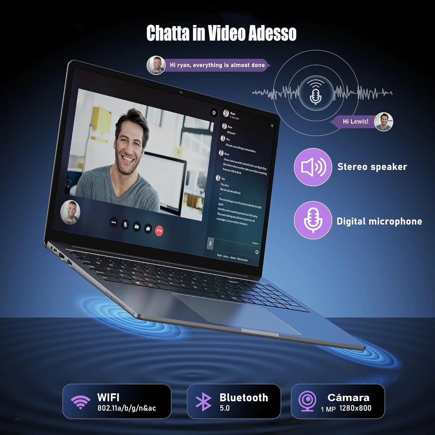 Ноутбук 15.6" Acemagic AX15 Intel N97 RAM 16GB SSD 512GB Windows 11 Алюмінієвий корпус (UKR), фото №3