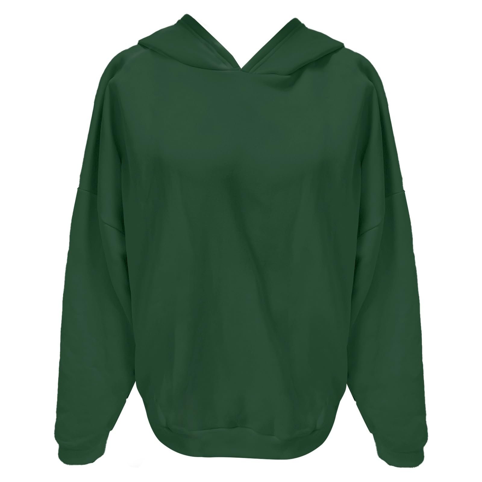 Женские Свитшоты Qixiu Oversized Худи с капюшоном Пуловер С длинными рукавами с карманами Зимние Осенние, фото №3