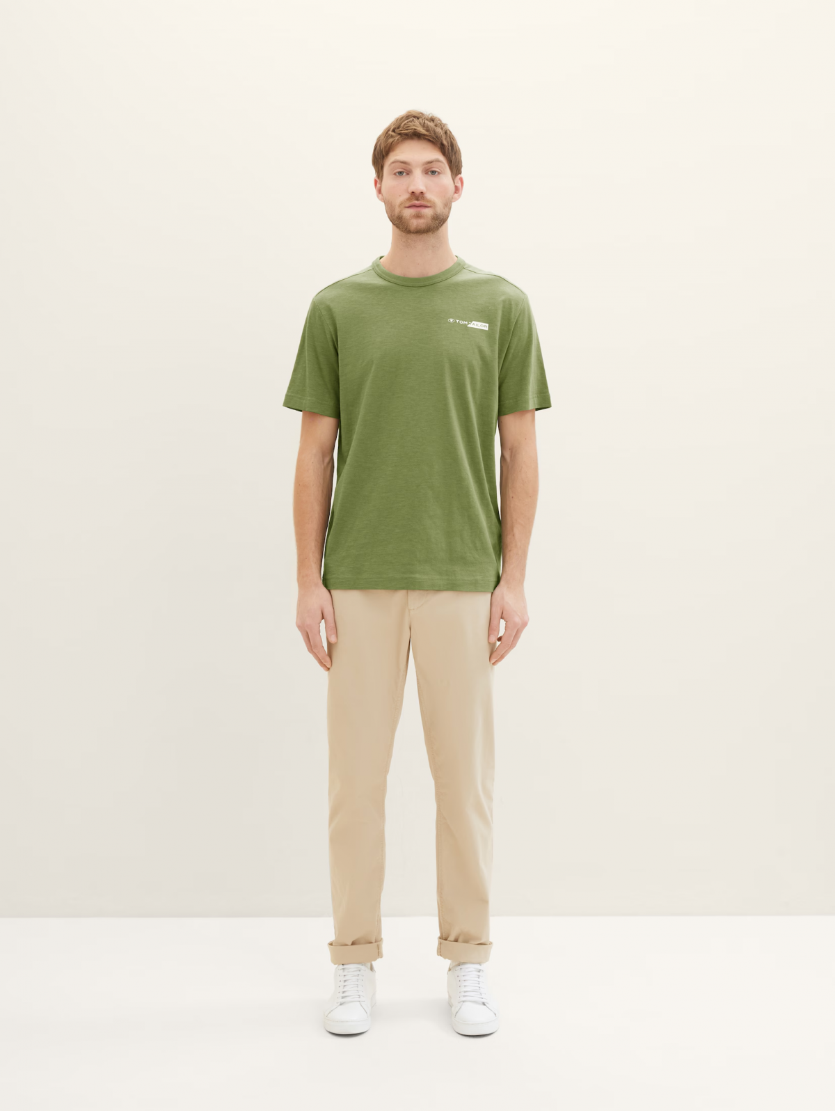 Футболка Men's Short Sleeve 1040821-21586 Tom Tailor Зелений 2XL, фото №4