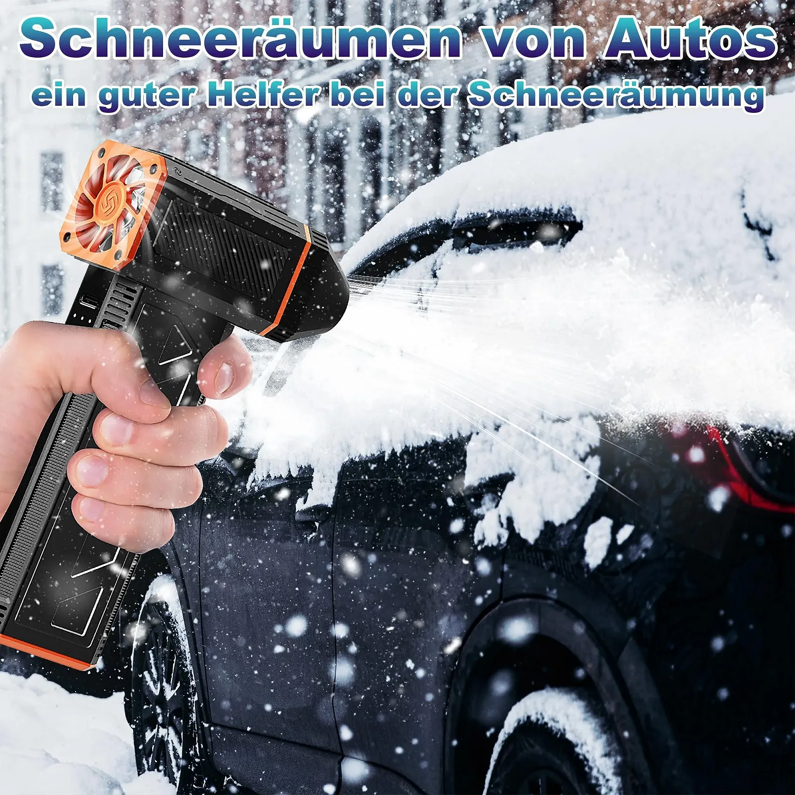 Електричний повітродувка  CCV 3-Speed 130 000 RPM 2500 mAh Type-C Quick Charge, фото №2