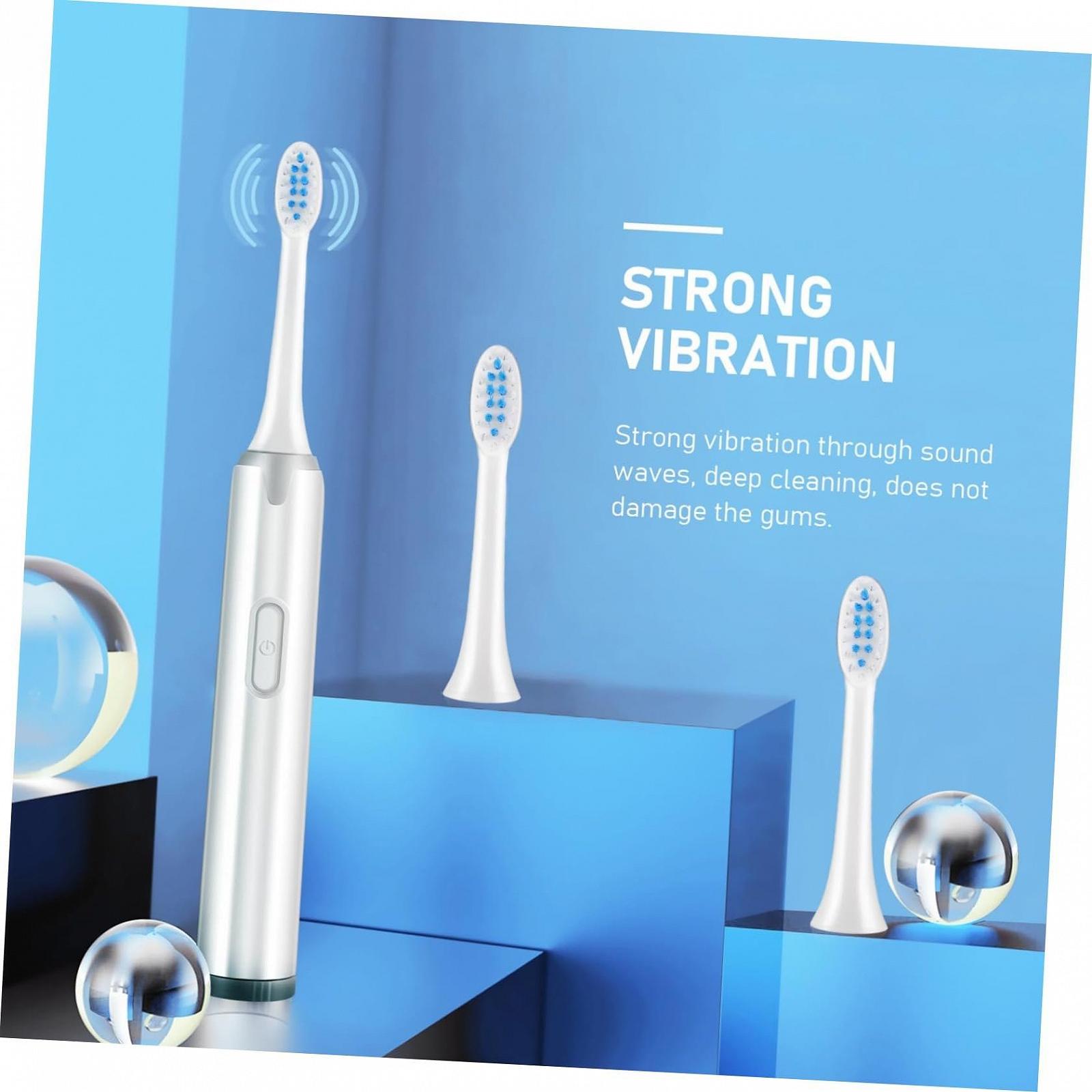 Електрична зубна щітка Beaupretty Soft ABS Біла, фото №9