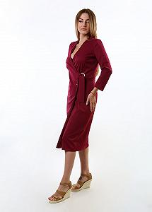 Платье inDresser M Малиновый (IN-F0281В033Е-Crimson) synthetic.ua - Фото 1