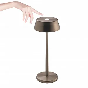 Настільна лампа Zafferano Sister Light акумуляторна бездротова сенсорна димер 2700-4000 K 32,8 см мідь анодована - Фото 1