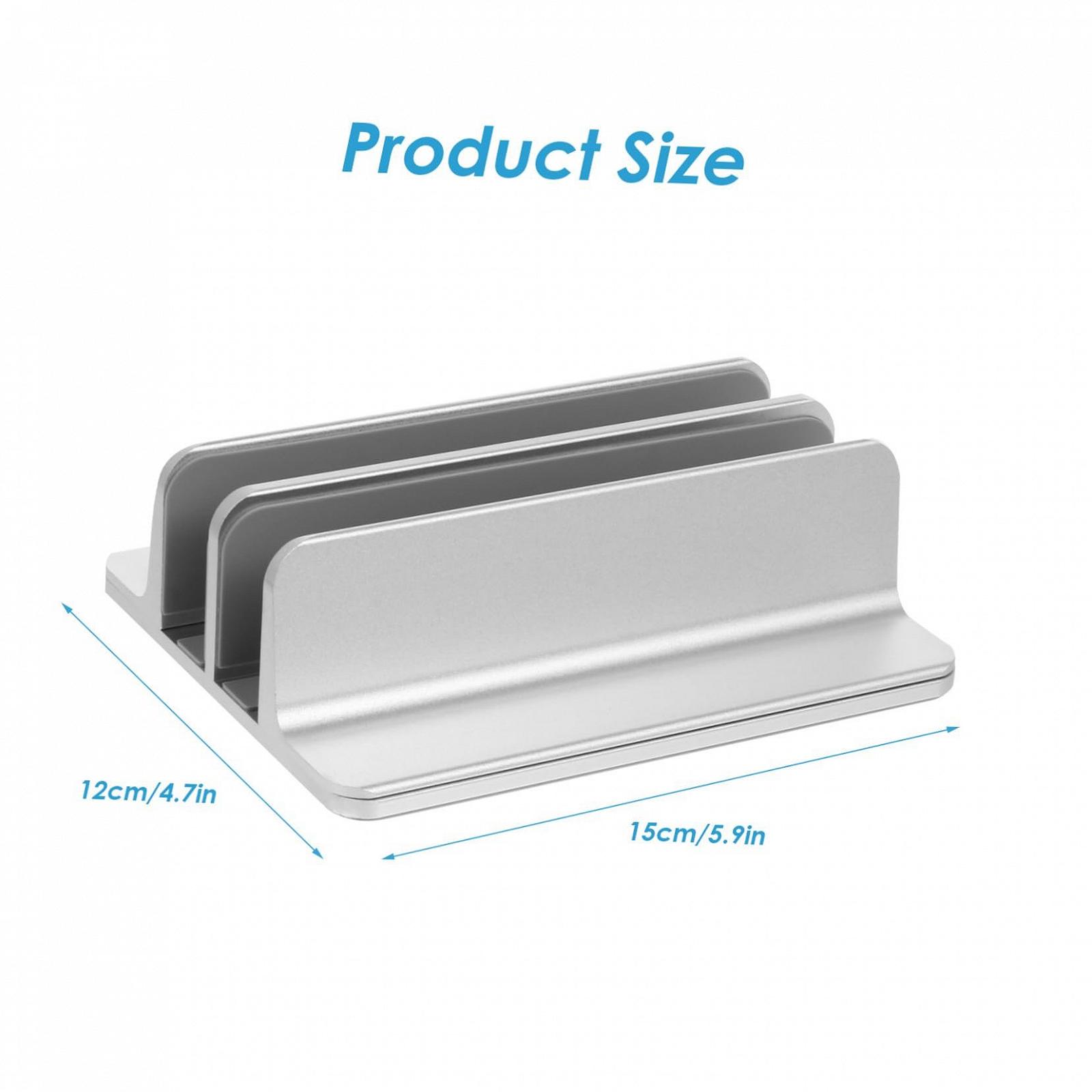 Вертикальная Подставка для Ноутбука Tofficu Алюминиевый Сплав Двойные Слоты для Ноутбука и Планшета Прочный Устойчивый к Царапинам Держатель Высококачественная CNC Поверхность Компактный и Прочный, фото №2