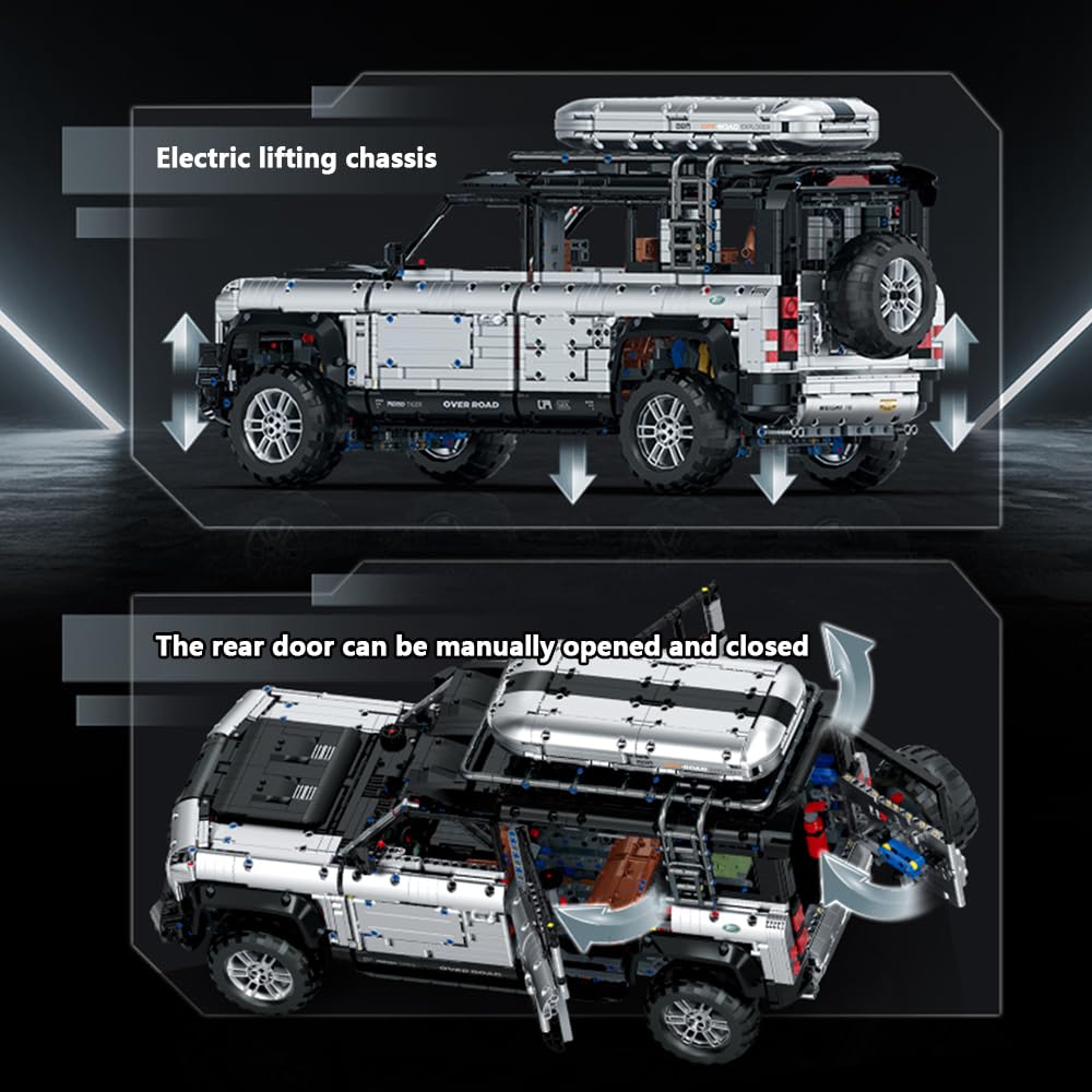 Блоки для складання MISINI M6307 Technik 110 Позашляховик 1:8, фото №6 Блоки для складання MISINI M6307 Technik 110 Позашляховик 1:8, фото №6