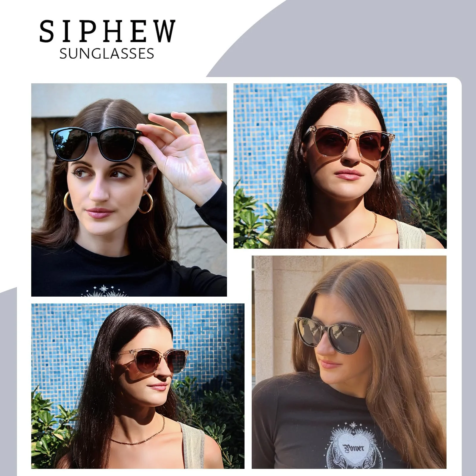 Сонцезахисні окуляри Жіночі Поляризовані Класичні SIPHEW UV400, 2 шт, фото №2 Сонцезахисні окуляри Жіночі Поляризовані Класичні SIPHEW UV400, 2 шт, фото №2