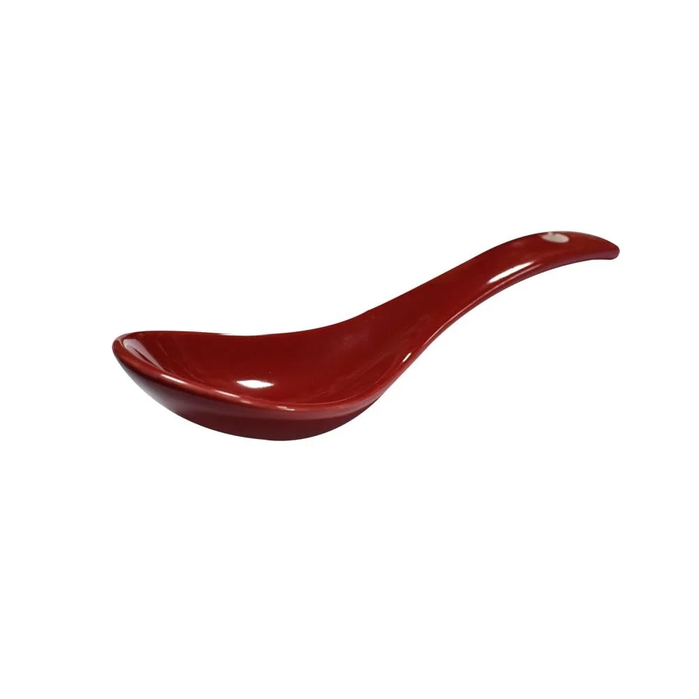 Ложка суповая Фарфор Темно-красный, 6 штук, фото №3