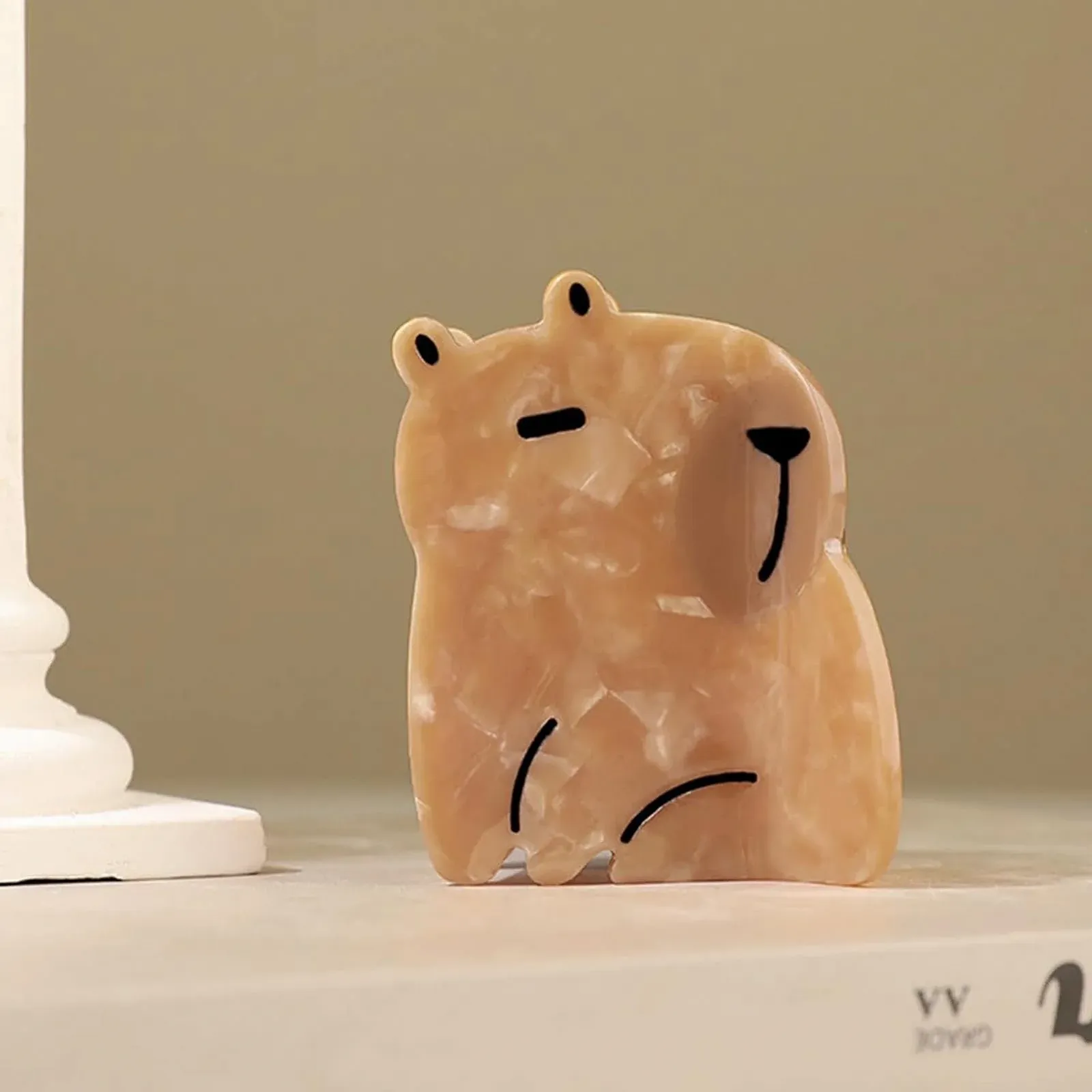 Заколка для волос Capybara - Clue Cute Animal для женщин и девочек. Модные аксессуары для волос Capybara для тонких волос. Модные заколки и когти для волос для учителей, L, фото №9 Заколка для волос Capybara - Clue Cute Animal для женщин и девочек. Модные аксессуары для волос Capybara для тонких волос. Модные заколки и когти для волос для учителей, L, фото №9