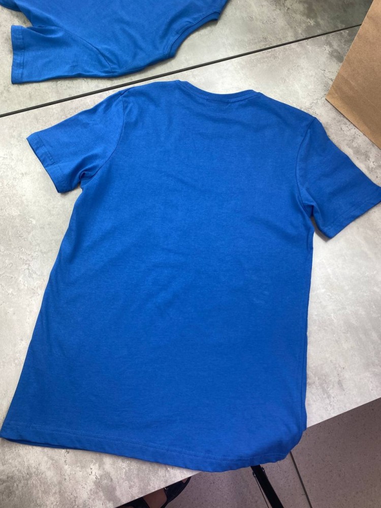 Футболка Armani синяя f492, фото №2