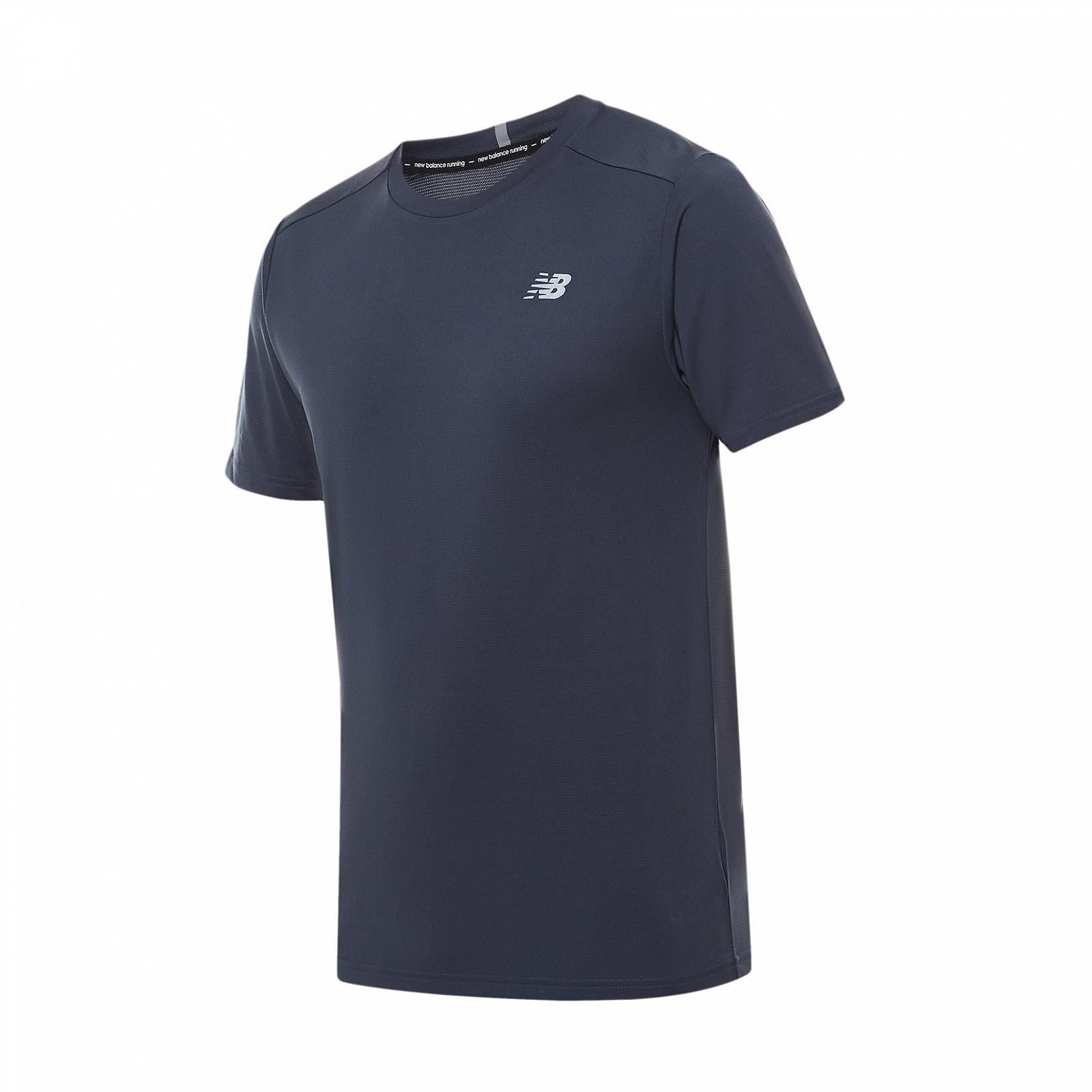 Футболка New Balance Core Run Short Sleeve MT11205THN Синий XL, фото №1