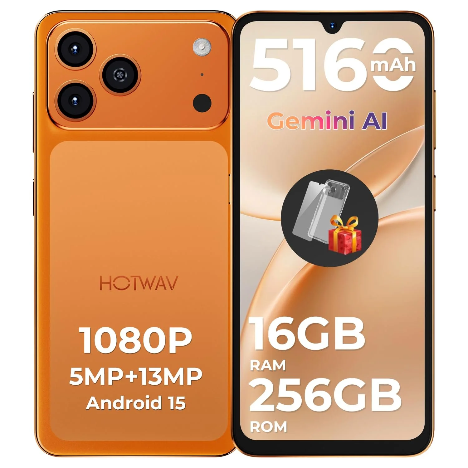 Смартфон HOTWAV A17 Pro Max 16/256 ГБ 6.75" HD+ 5160 мАч 4G Dual SIM Android 15, фото №1 Смартфон HOTWAV A17 Pro Max 16/256 ГБ 6.75" HD+ 5160 мАч 4G Dual SIM Android 15, фото №1