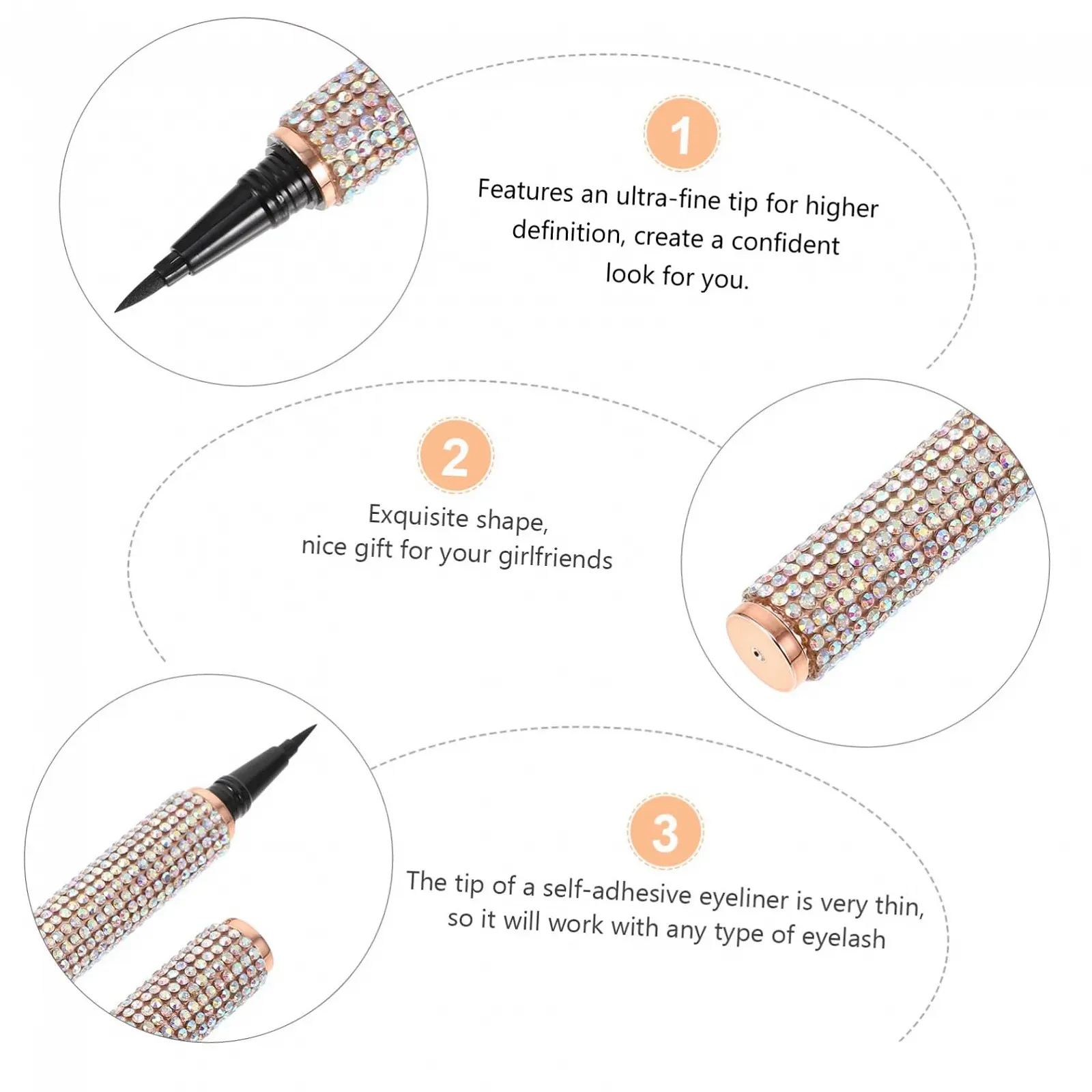 Підводка для очей SOESFOUFU Augen Kosmetischer Stift Plastik, фото №4