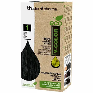Фарба для волосся Th Pharma ECO V-Color Kit Permanent Hair Colour No. 1 Black - Фото 1